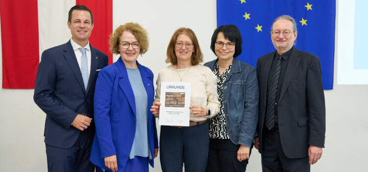 Gütesiegel „Werkstatt in der Schule“